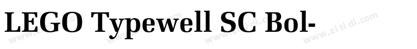 LEGO Typewell SC Bol字体转换